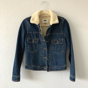 Old navy Sherpa denim jacket